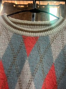 Argyle Pattern Sweater
