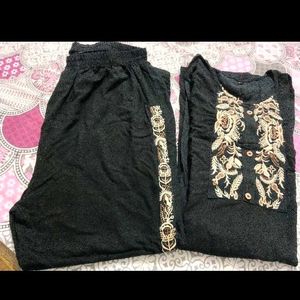 Elegant Black Kurta Set