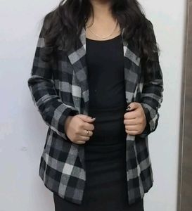 Checked Blazer