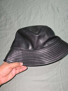 H&amp;M Faux Leather Bucket Hat