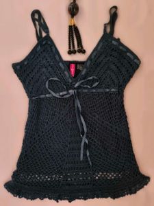 Crochet Knit Cami Top
