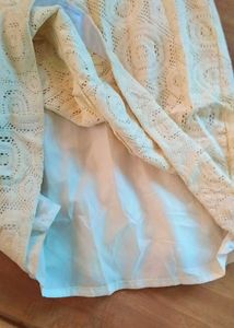 Off White Winter Lace Dress