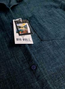 Big Bull Export Quality Pure Cotton Linen Shirt