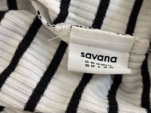 Savana Striped Long Sleeve Crop Top