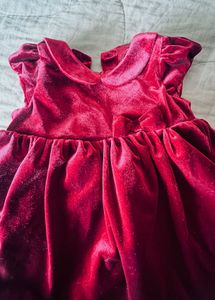 H&amp;M Red Velvet Baby Dress