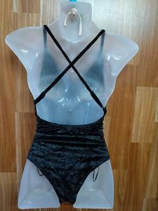 Black Velvet Bodysuit