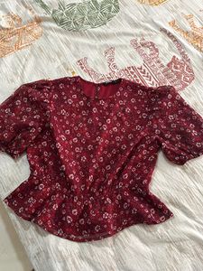 Only Flower Printed Top