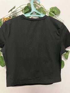 Black Floral Print T-Shirt