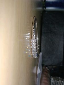 Silver Plated Diamond Bracelet Wth adjustable Lock