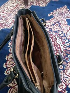 Stylish Two-Tone Tote Bag