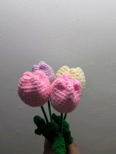 Crochet Tulip Bouquet(Price For Each )