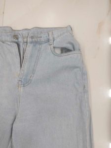Light Wash Straight Leg Jeans