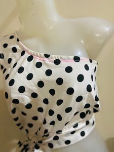 Designer One Shoulder Crop Top