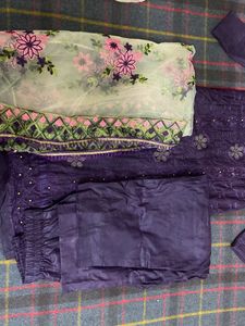 Stiched Suit In Beautiful Purple Colour