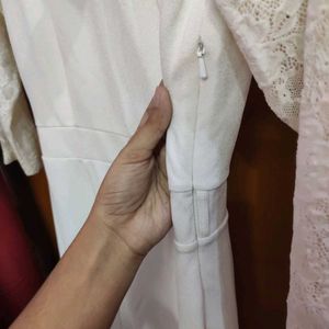 Elegant White Lace Dress