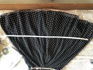 Polka Dot Strapless Dress