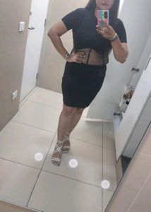 Black Mesh New Sealed Dress 😻🎊🎊🎁🎁