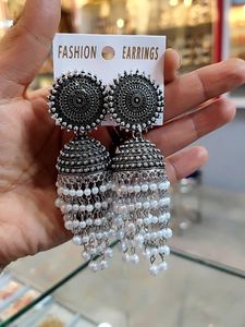 Oxidised Earrings (2 pairs)