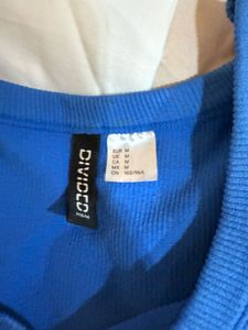 Blue Crop Tank Top