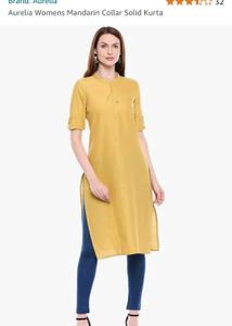 Aurelia Mustard Yellow Kurti