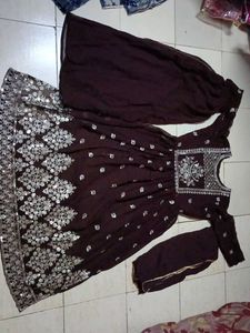 Beautiful Naira Cut Kurta With Pant And Duppata