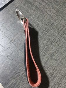 LAKSHYA Nameplate Keychain|Leather Keyring