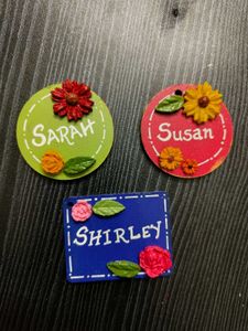 🌻Floral Personalised Keychains 🌸