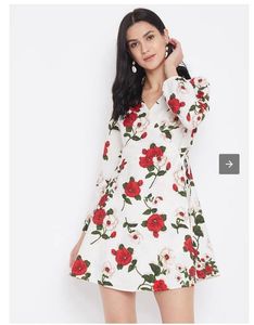 Floral Print Wrap Dress