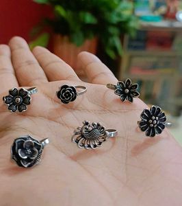 Silver Tone Nose Ring 6 Set