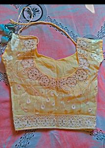 Elegant Yellow Embroidered Lehenga Choli