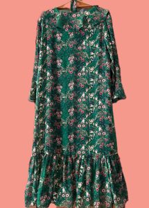 Floral Green Midi Dress