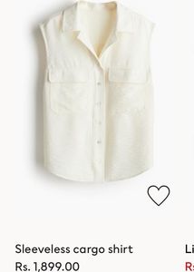 H&amp;M Sleeveless Button Down Shirt
