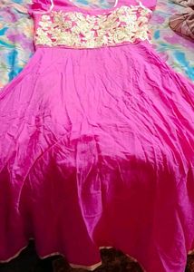Pink Embroidered Gown