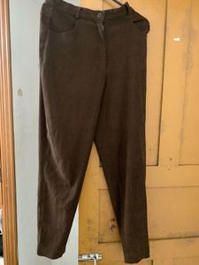 Brown Suede Pants