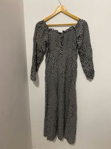 Polka Dot Off-Shoulder dress stretchable