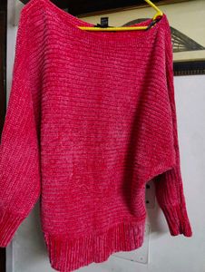 Red Knit Sweater Forever 21
