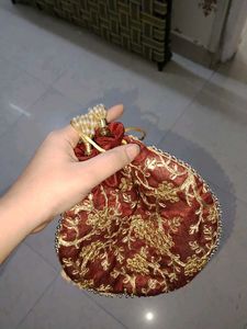 Embroidered Potli Bag