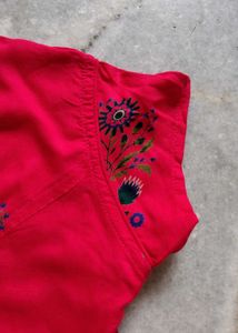 Cherry Colour Kurti
