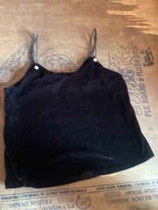 Black Velvet Cami Top