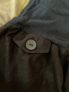 super wide leg black pants with cloth waist