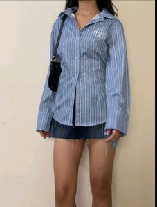Striped Fitted Women Shirt