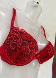 Red Lace Bra