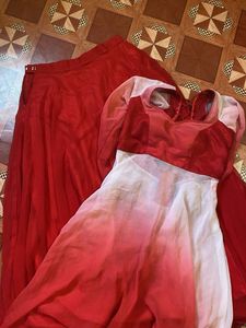 Red &amp; White Dress