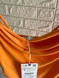 Chic Orange Slip Dress