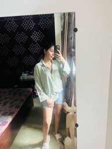 Oversized Button-Down Shirt