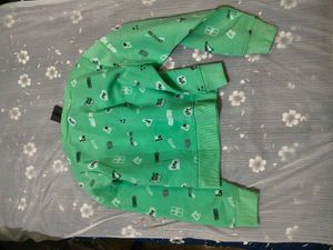 Green Print Sweatshirt