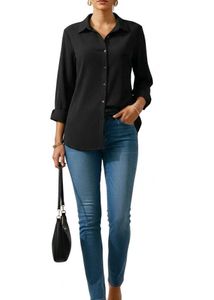 Classic Black Button-Down Shirt