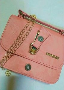 Peach Colored Gucci Handbag/ Slingbag