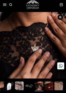 Personalised  Butterfly Pendant