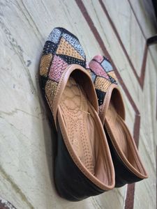 Colorful Embroidered Flats